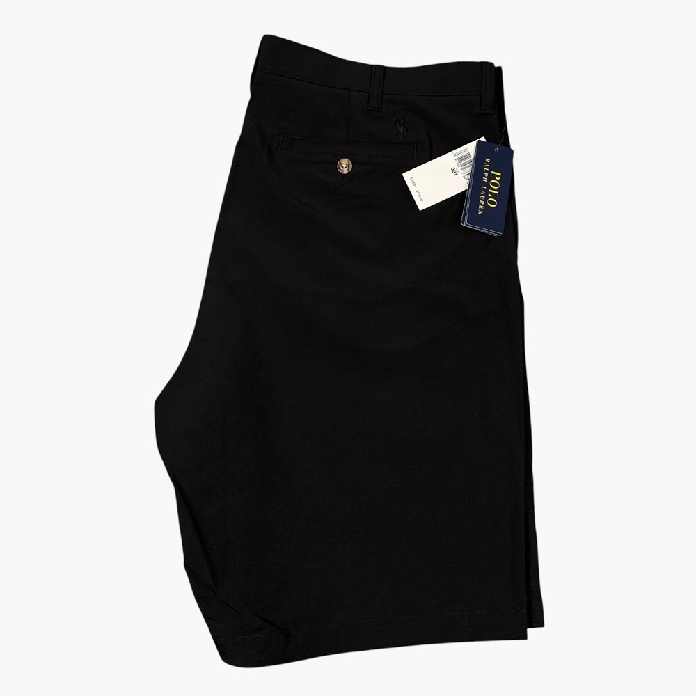 New Polo Ralph Lauren Performance Shorts Men 38Tx10 Black Classic Fit Beach Golf